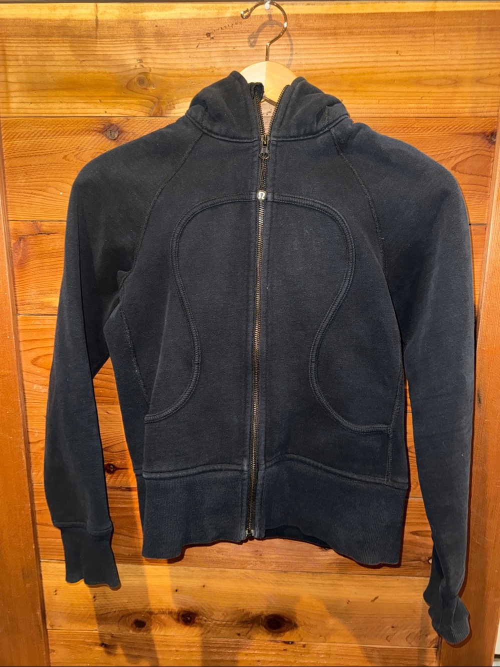 lululemon athletica Black Hooded Full-Zip Jacket